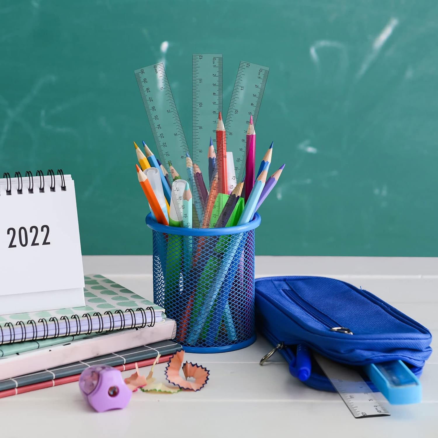 Zonon 200 Pcs 12 Inch Rulers Bulk Clear Plastic Straight Ruler for First Day of School Gift Back to School Supplies Flexible Measuring Tool with Centimeters and Inches for Student Office