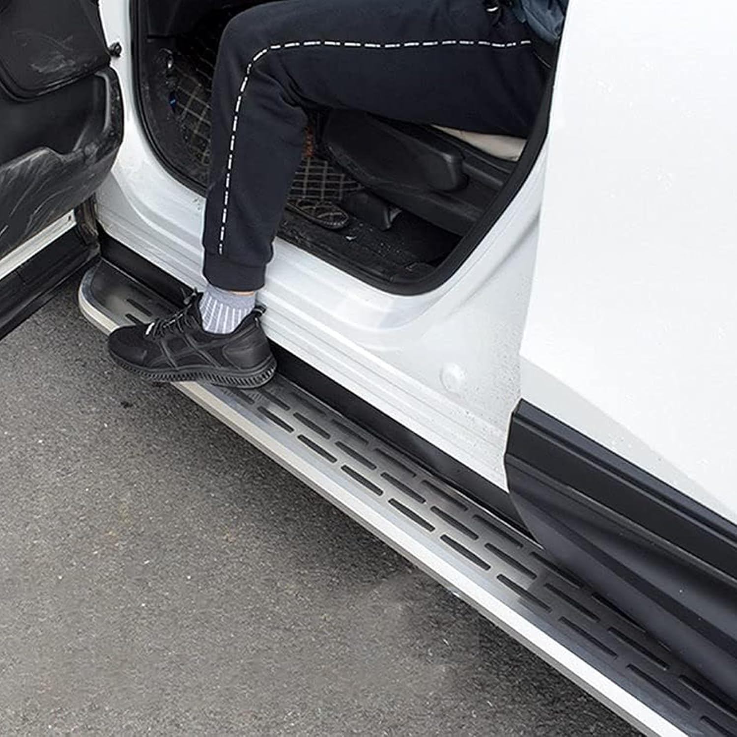 2Pcs Side Steps Pedal Nerf Bars Fits for Cadillac XT5 2016-2024 Silver Running Boards