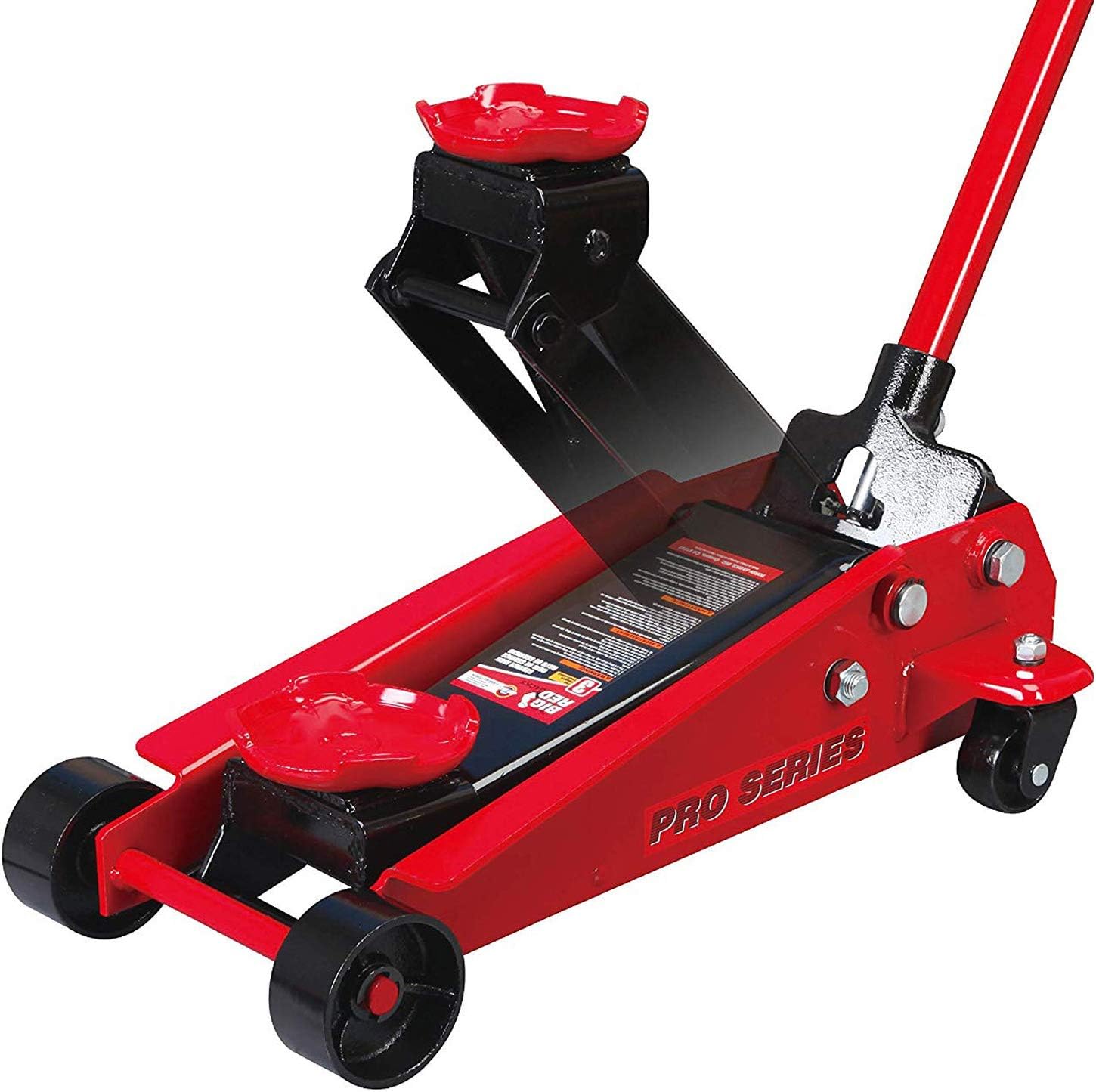 BIG RED T83002 Torin Pro Series Hydraulic Floor Jack with Single Quick Lift Piston Pump, 3 Ton (6,000 lb) Capacity, Red: Automotive