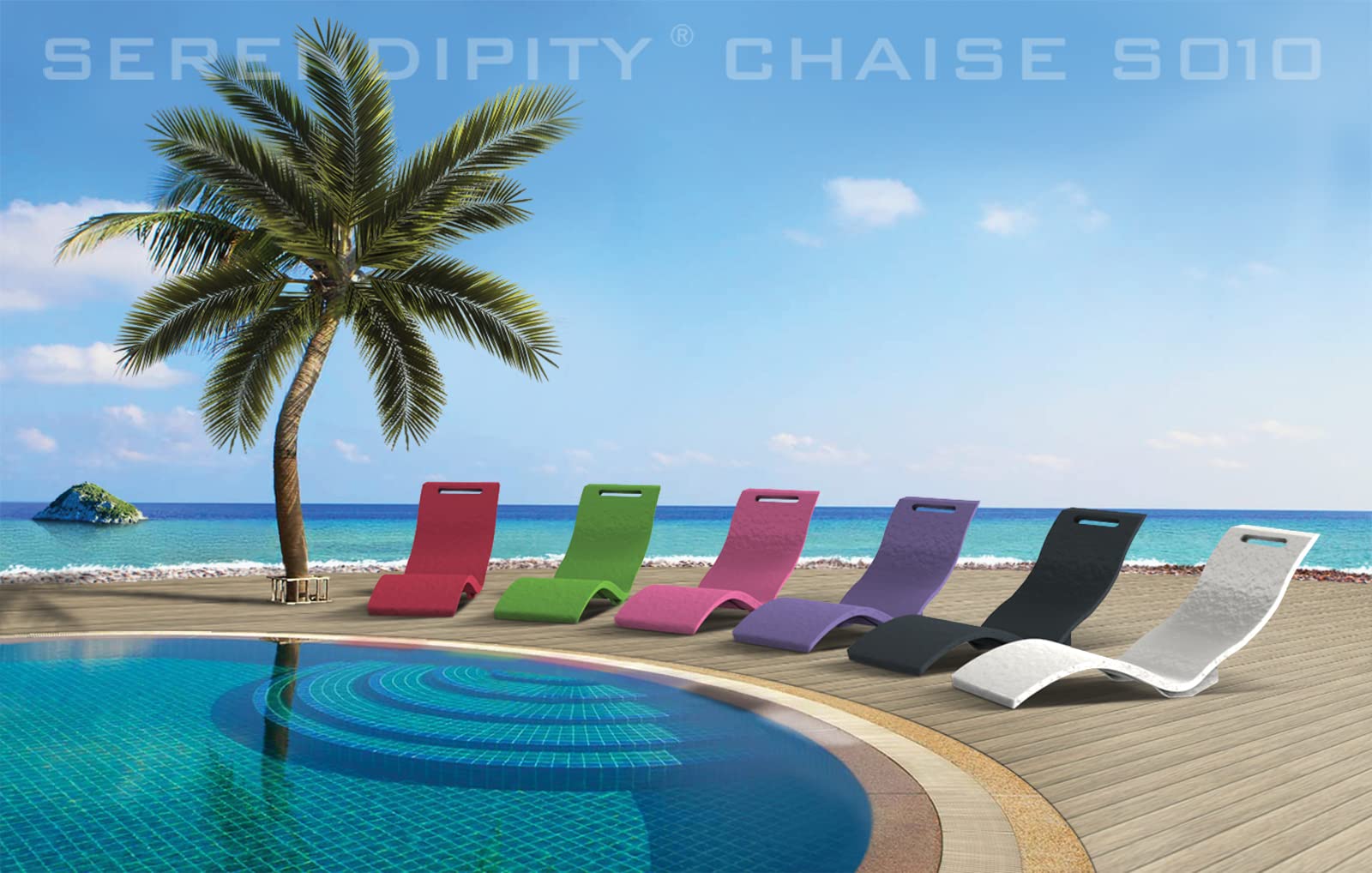 Arkema Design Chaise Longue Bianco S010/9003