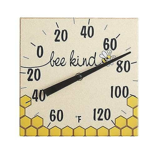 Taylor Bee Kind - Termómetro de mesa para interiores y exteriores, decoración para patio, piscina o garaje, 8 pulgadas, multicolor