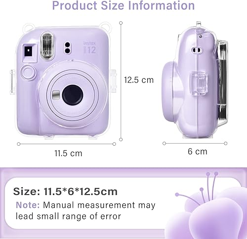 Miniatura 35 de MUZIRI KINOKOO Clear Case for Fuji Instax Mini 12/Fuji Mini 12 Instant Camera, Hard PVC Protective Case with Photos Pocket to Store 10 Photos - with