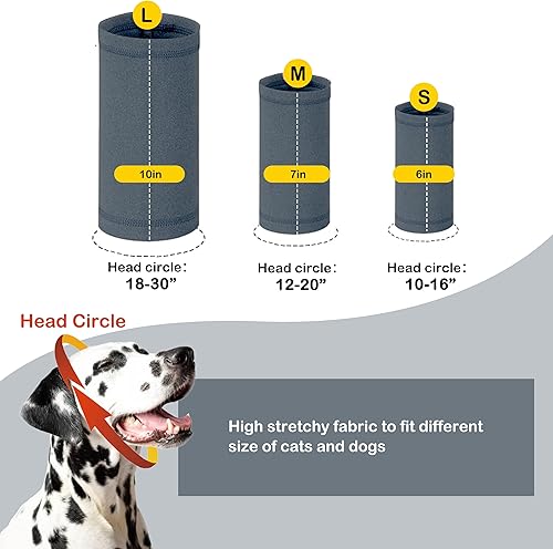 Miniatura 4 de PUMYPOREITY Cubierta calmante para orejas de perro, protección contra el ruido, protección de oídos para el alivio de la ansiedad, capucha calmante