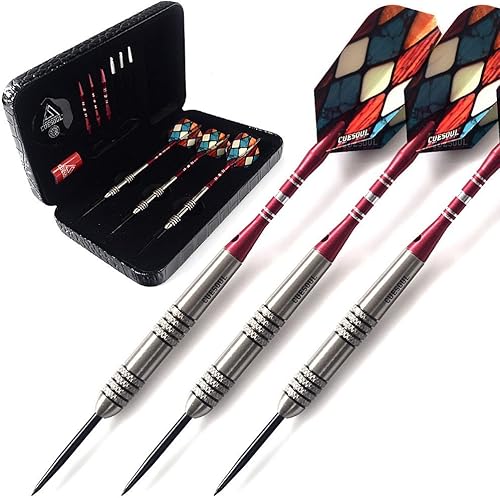 CUESOUL Juego de dardos de punta de acero de tungsteno de 22240.92 oz 95% tungsteno