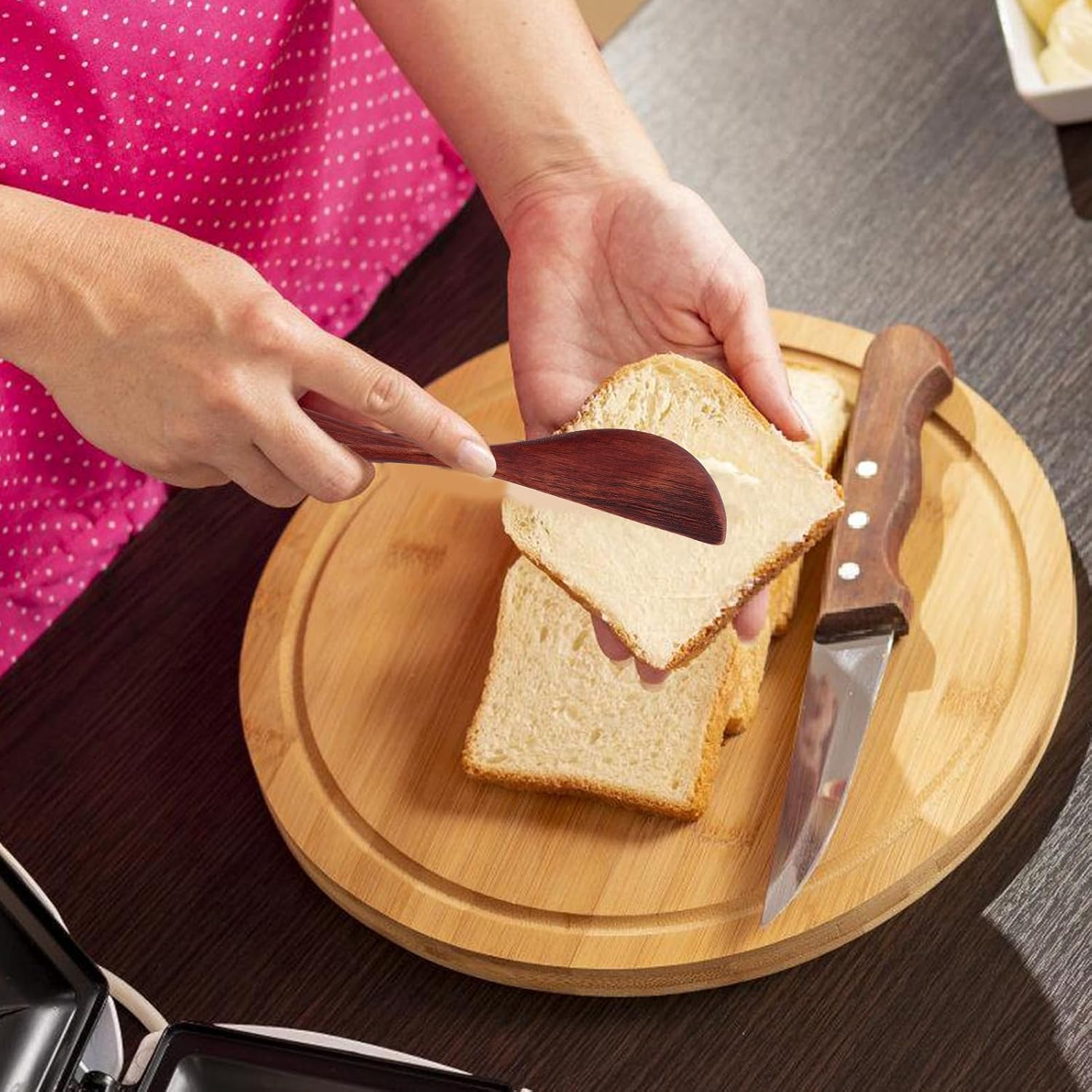 10pcs Wooden Butter Knives for Jam Cheese and Breakfast Spreading