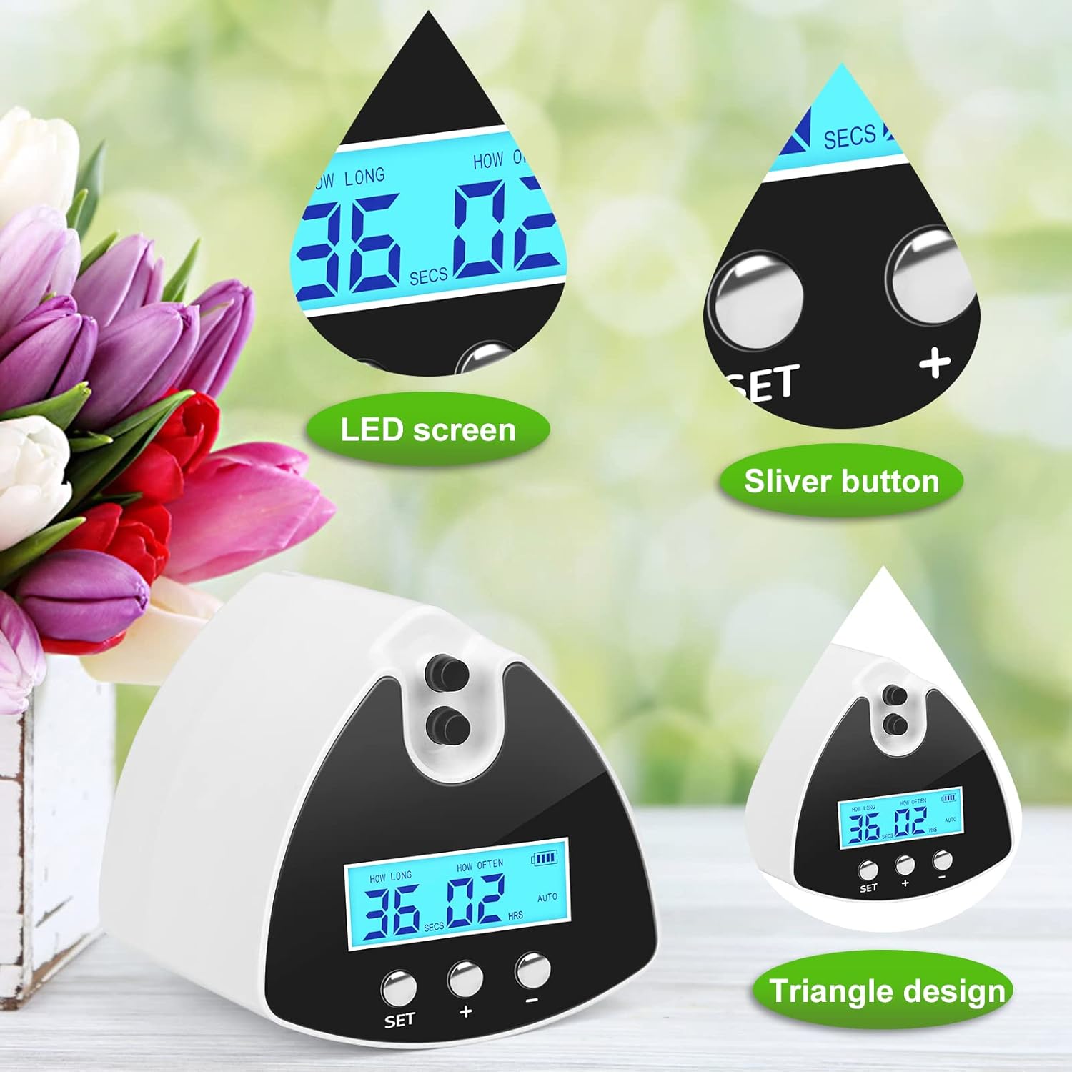 Automatic Plant Waterer Indoor | Programmable Drip Irrigation Kit with USB Power, DIY Tubing & Water-Saving Drip Emitters