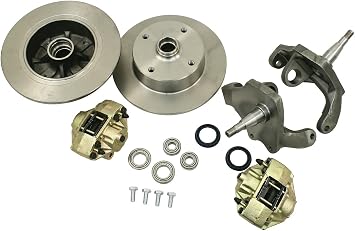 Forged Drop Spindle Front Disc Brake Kit - Ball Joint 4-Lug, 4x130mm