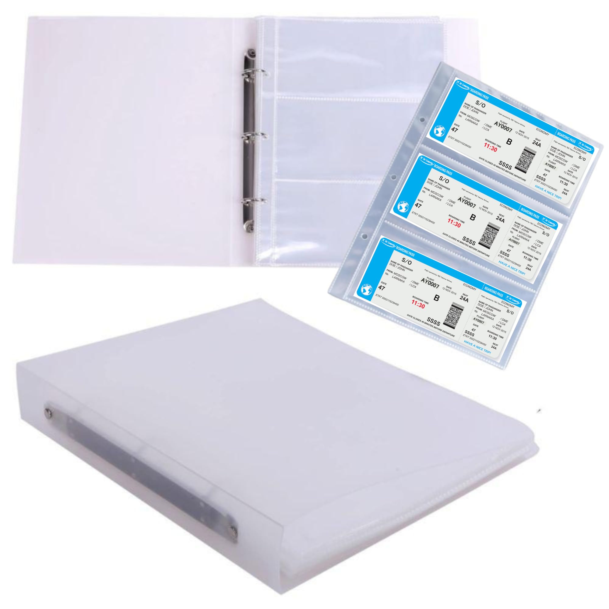 Amazon | チケット ファイル 収納 ホルダー 大容量 180枚 収納可能