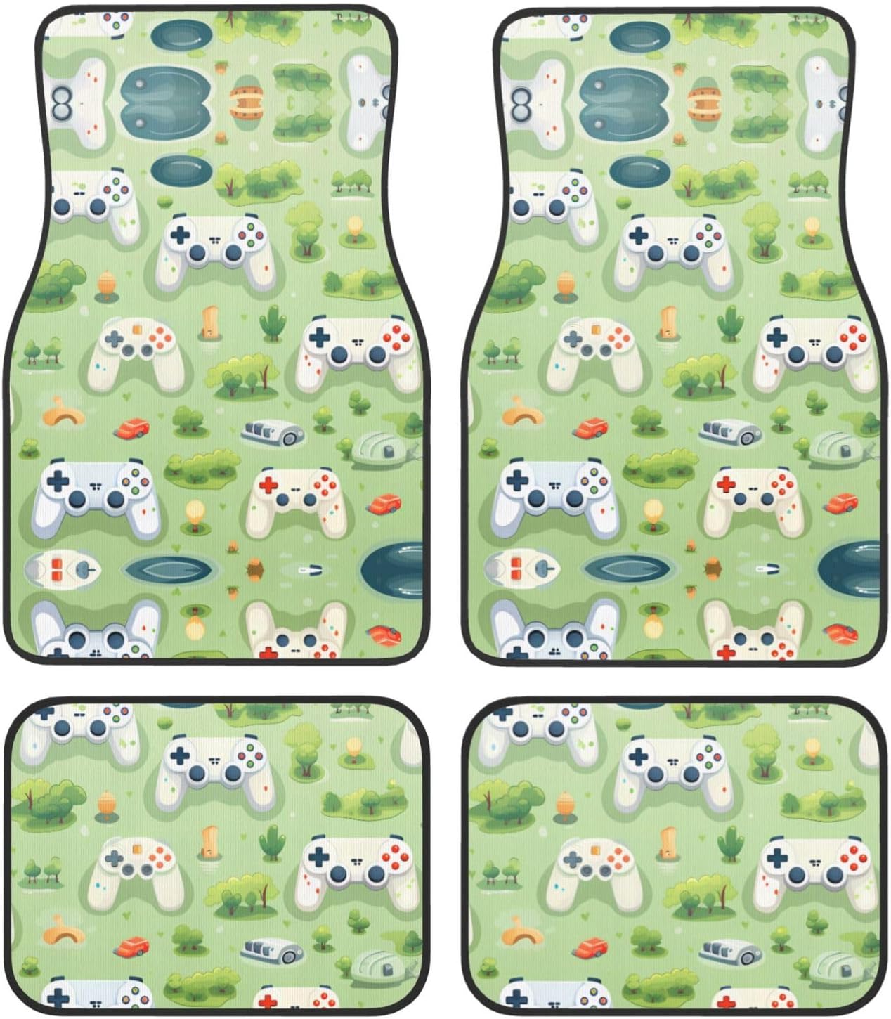 Gamepad in The Grass Printed car mats are Suitable for car, Truck, Van and Other Interior Decoration