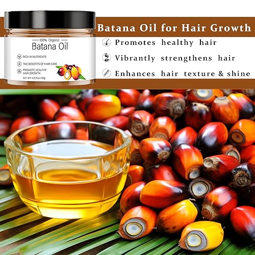 Miniatura 3 de Aceite de batana crudo para el crecimiento del cabello, aceite de batana natural 100% puro Dr. Sebi de Honduras, orgánico sin refinar, evita la