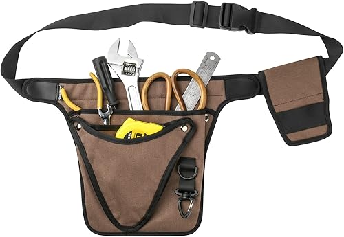 Funda para cinturón de herramientas de jardín para mujeres y hombres, bolsa ajustable para cinturón de herramientas para electricista, carpintero y