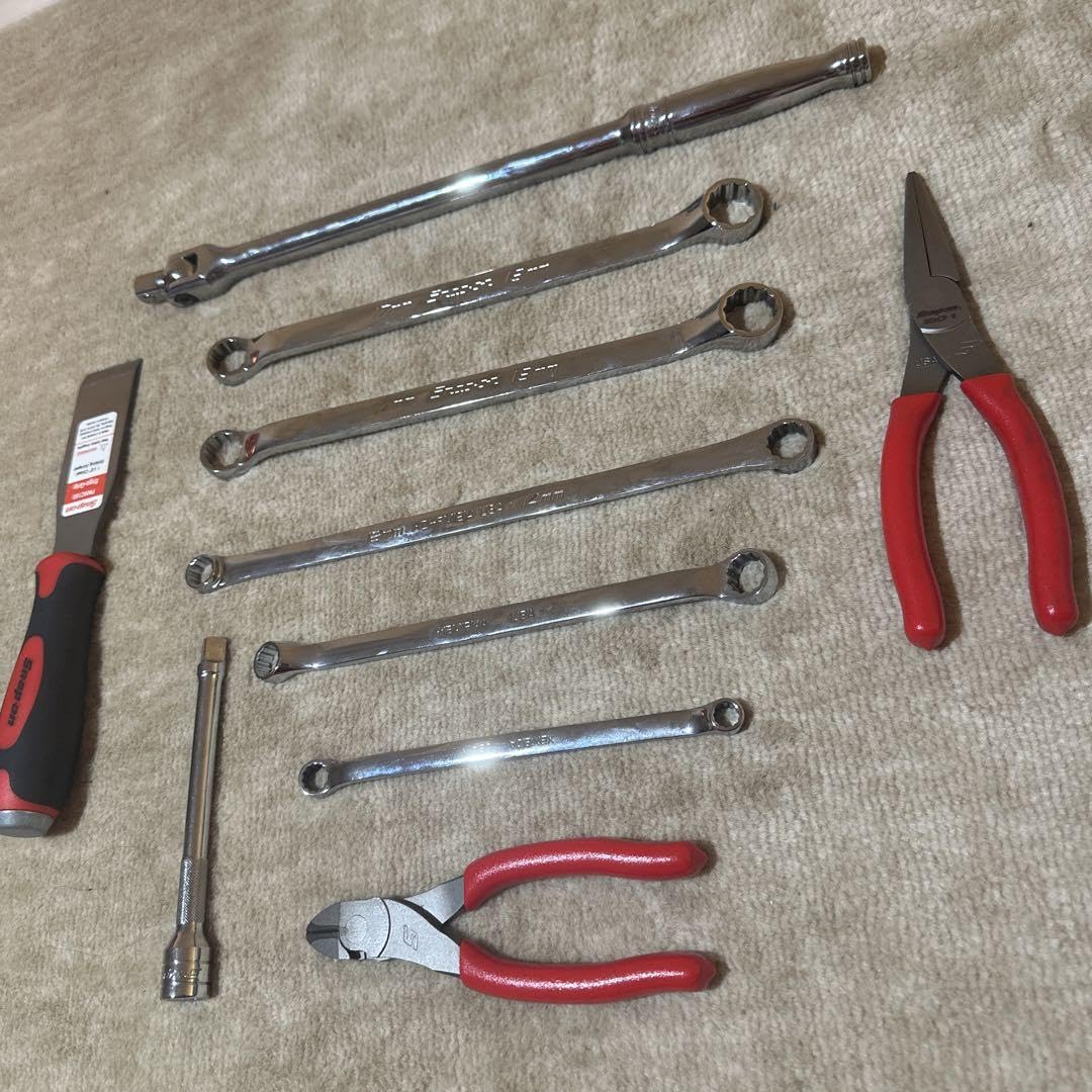 Amazon.co.jp: Snap on工具 メガネレンチset エクステンション付セット  