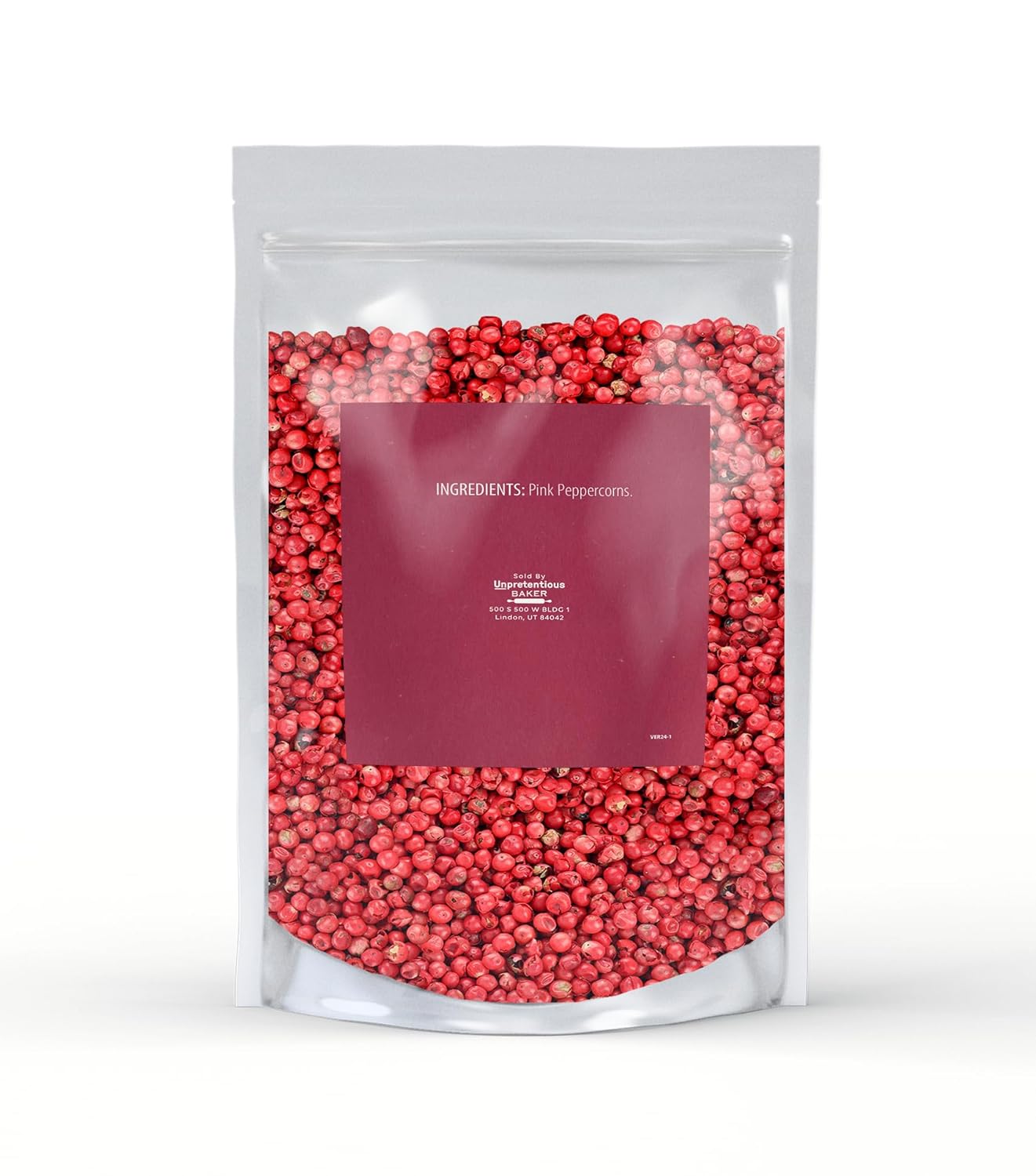 Unpretentious Whole Pink Peppercorns, 1 lb, From Brazilian Pepper Trees, Fruity & Spicy Taste
