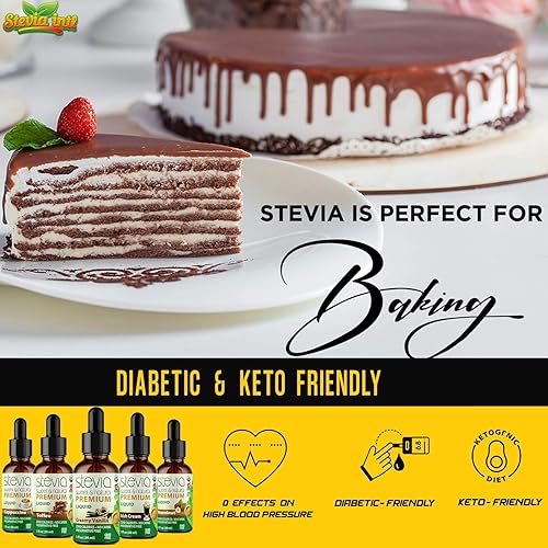 Miniatura 7 de Stevia Intl Paquete de 5 amantes del café Gotas de stevia premium con 5 sabores en botellas de vidrio Todo naturalmente dulce no amargo 0 calorías