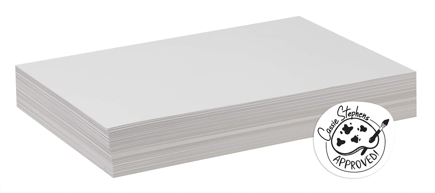 Pacon Drawing Paper P4742, White, Standard Weight, 12 x 18, 500 Sheets