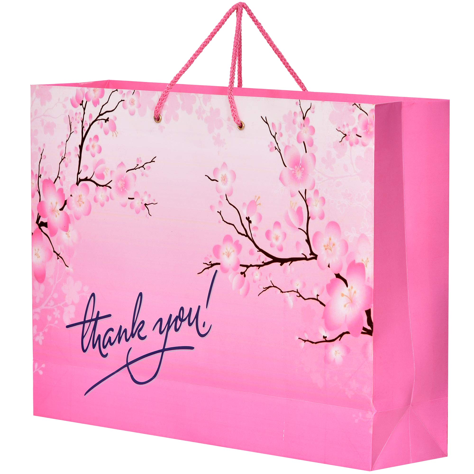 PPJ ® - THANK YOU PINK (10 Pcs.) (WEDDING) PAPER CARRY BAG, 16 Inch X 12 Inch X 4 Inch for DIWALI/WEDDING/FUNCTION/BIRTHDAY/RETURN GIFTS/CHRISTMAS/GIFT BAGS/GIFT COVERS (Pack of 10) (B0CRR8M1G2) Amazon Price History, Amazon Price Tracker
