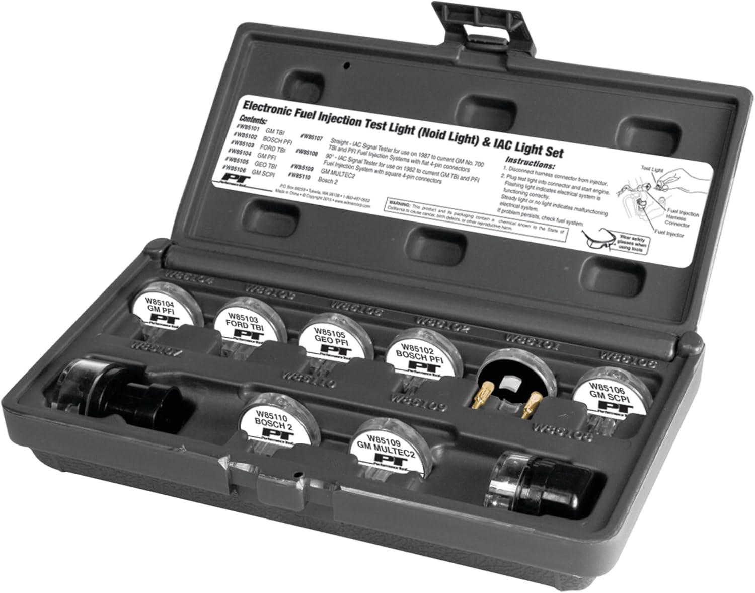 Performance Tool W89501 10-Piece Noid and IAC Light Set