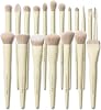Buttery Blends Set de 18 brochas de maquillaje para rostro y ojos etiquetadas | Set de brochas de regalo ultra suave completo con difuminado, base, corrector, rubor, bronzer y sombras, fibra sintética que no se desprende 1