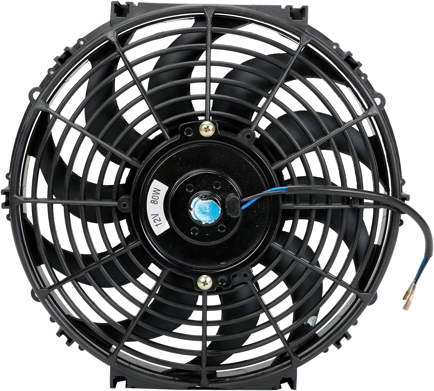 Universal 10 inch Black Slim Fan Push Pull Electric Radiator Cooling 12V 80W Mount Kit