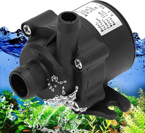 Miniatura 6 de Oumefar Bomba sumergible micro plástica sin escobillas de DC 12V 6.6 ft bomba de fuente para bombeo de tanque de peces