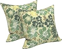 Vista 125 de LVTXIII - Juego de fundas para cojines de sofá, patio o sillón de exteriores, cuadradas y decorativas, 2 unidades de 16" x 16", sin relleno