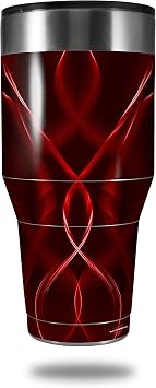 Skin Decal Wrap for Walmart Ozark Trail Tumblers 40oz Abstract 01 Red TUMBLER NOT INCLUDED by WraptorSkinz