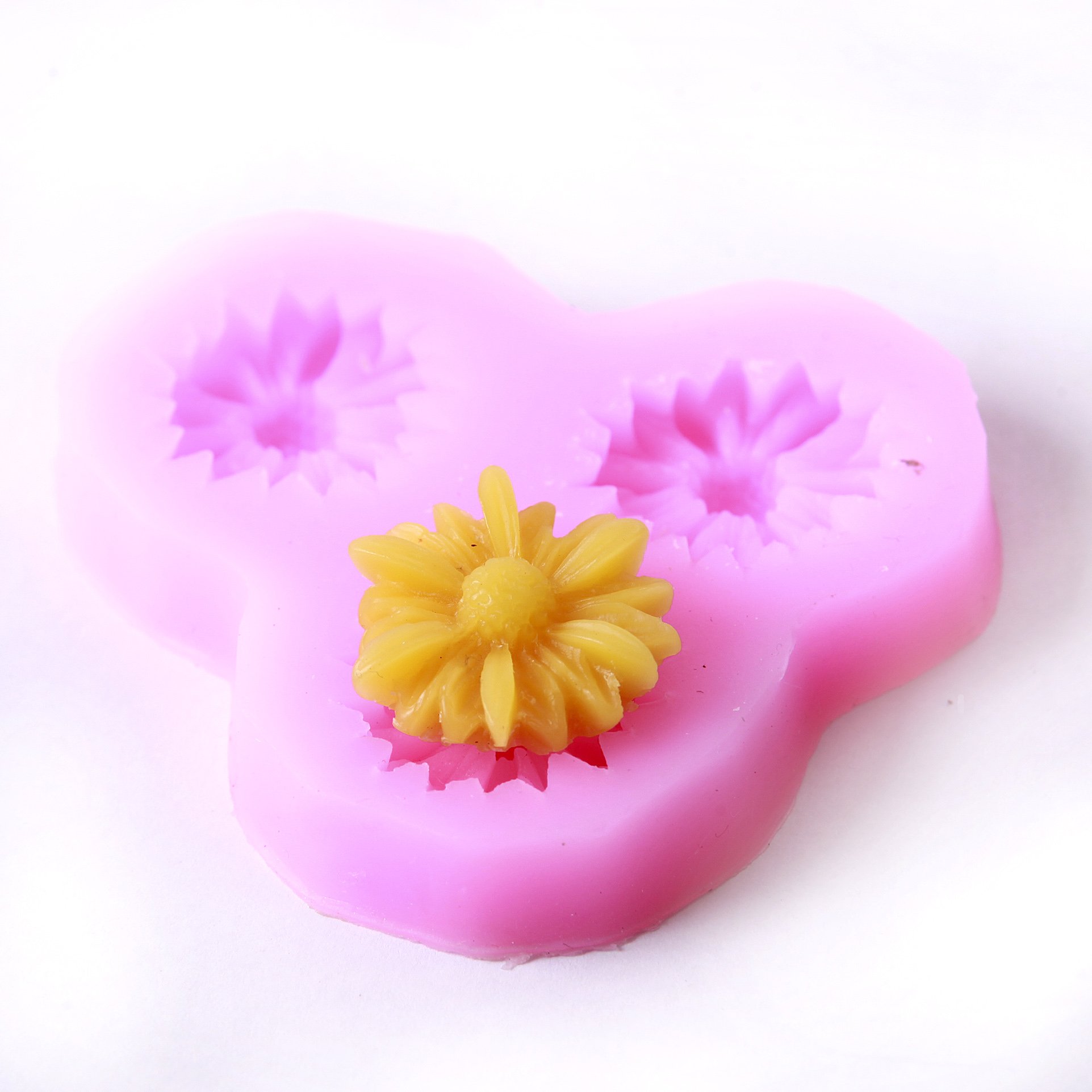 Daisy fondant 3 cavità stampo in silicone x 10