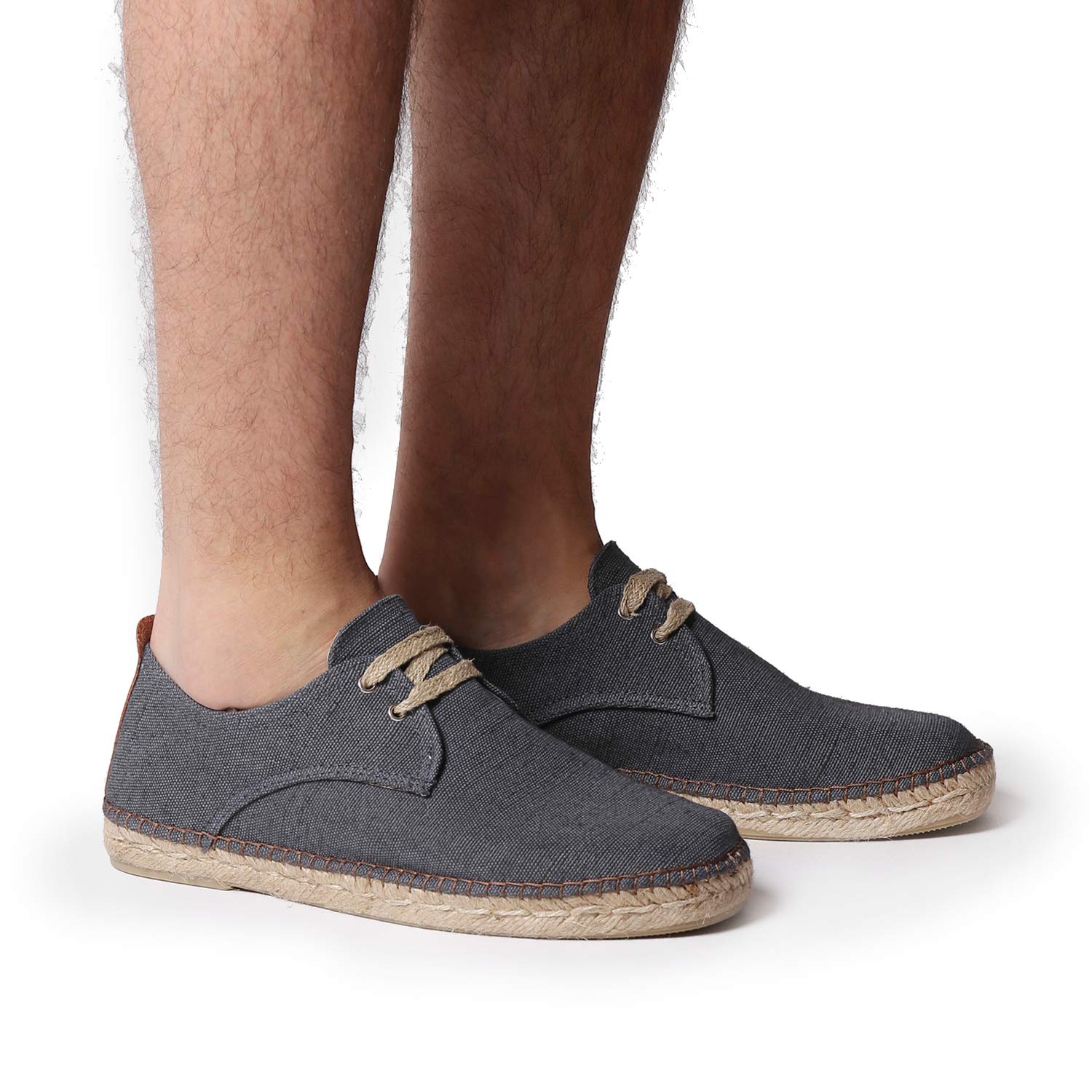 TONI PONS Dixon Herren-Schnür-Espadrille aus Baumwollstoff.