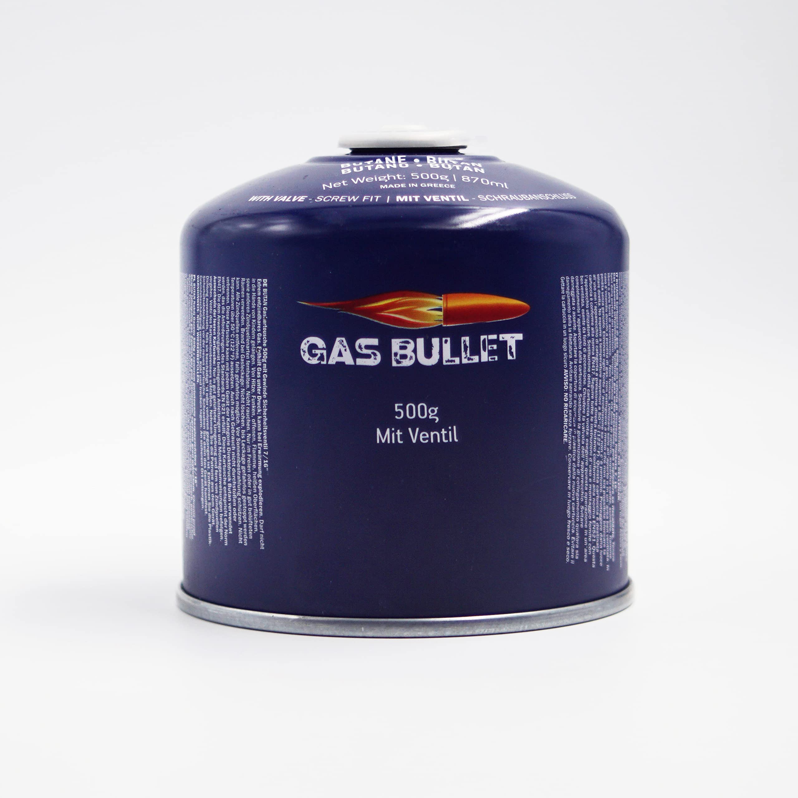 4 X Schraubkartusche Gaskartusche Butangas 500g