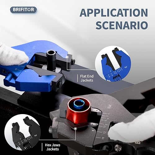 Miniatura 6 de 3AN-12AN - Llave de montaje de manguera, llave AN ajustable para adaptadores de manguera, llave de aluminio ligera, azul (con una caja de chaquetas)
