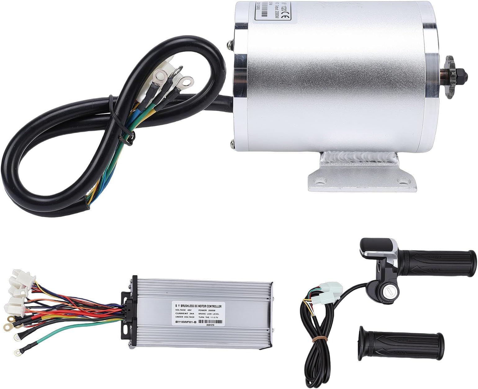 48V 2000W Brushless Motor Controller Kit with LCD Display Throttle for Electric Bike Scooter Go Kart