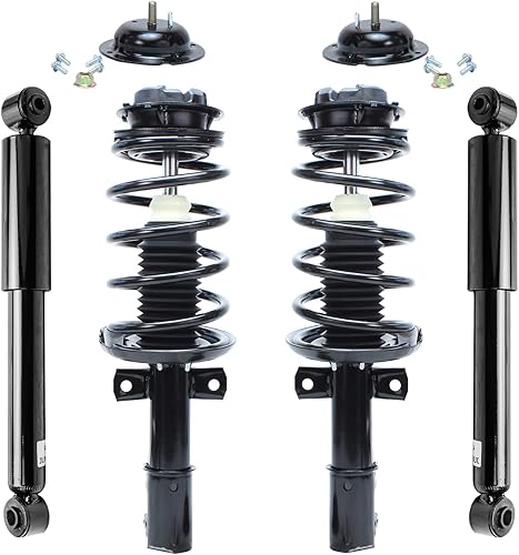 Miniatura 78 de Detroit Axle - Kit de amortiguadores de 4 puntales para Ford Escape 14-19, 2 puntales delanteros con resorte helicoidal 2 amortiguadores traseros