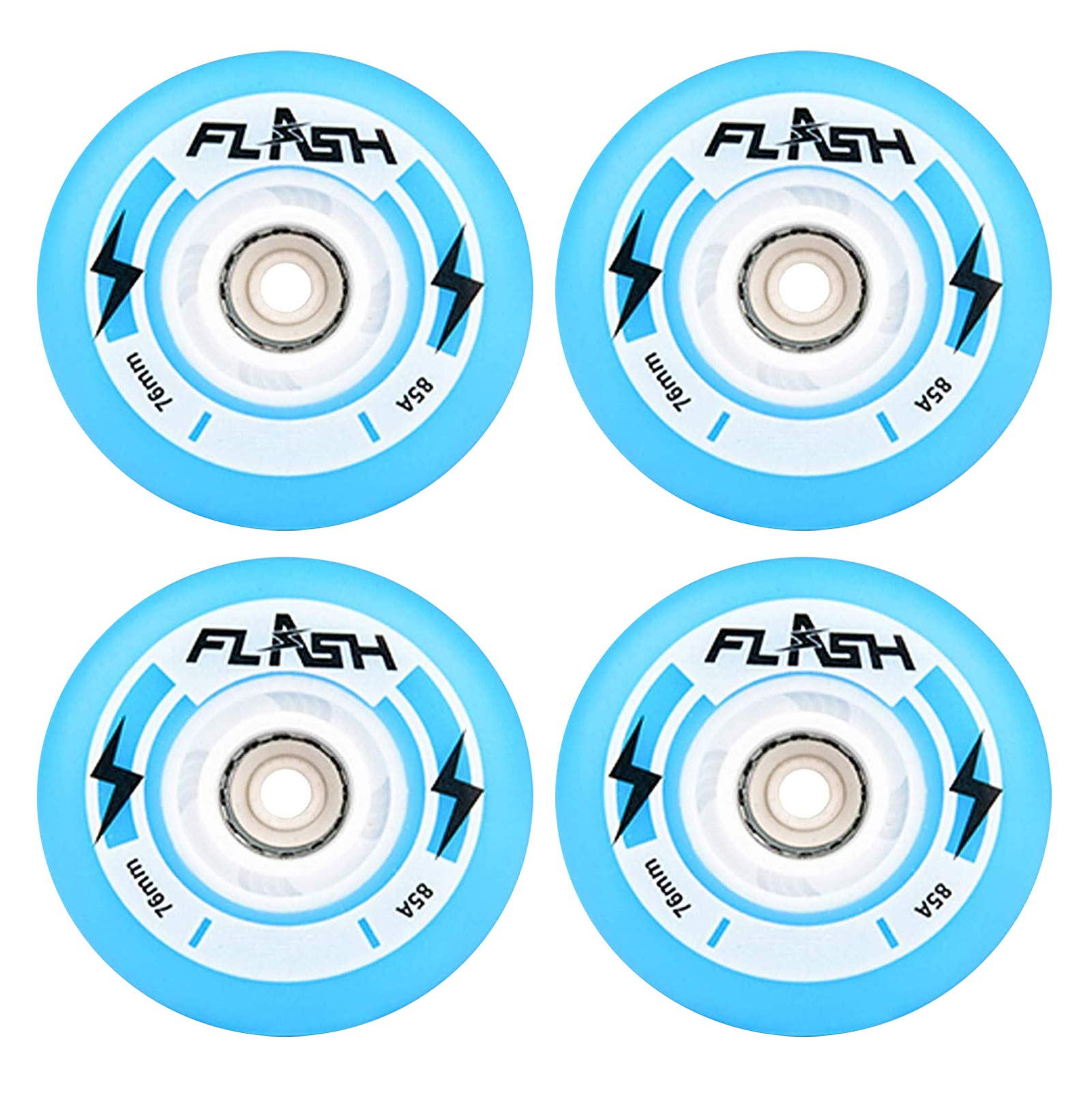 72 mm, 76 mm, 80 mm, kółka 85 A, wysokiej jakości zamienne świecące koło z LED do kółek, 4 szt., niebieskie, 80 mm