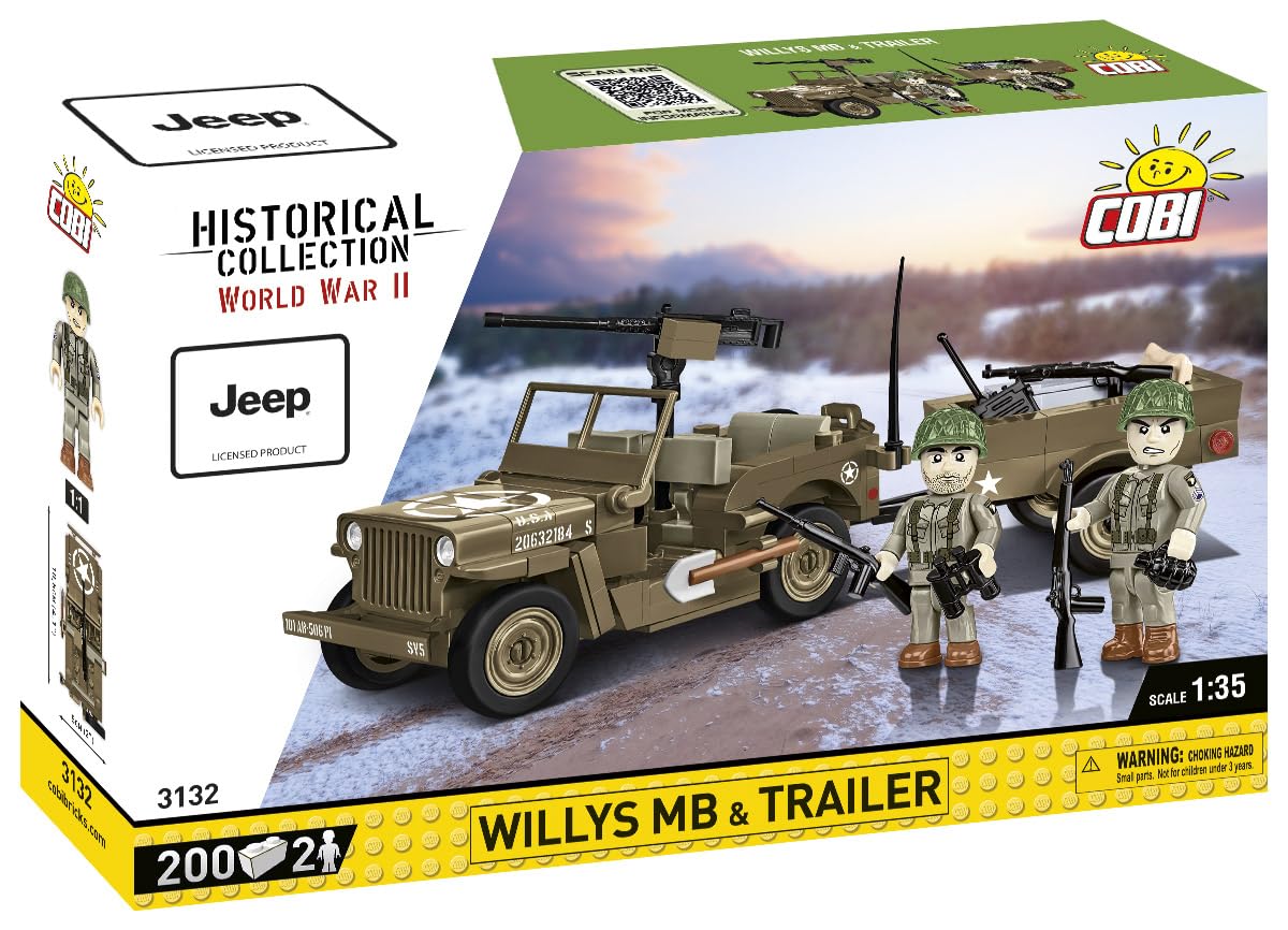 COBI Willys MB & trailer