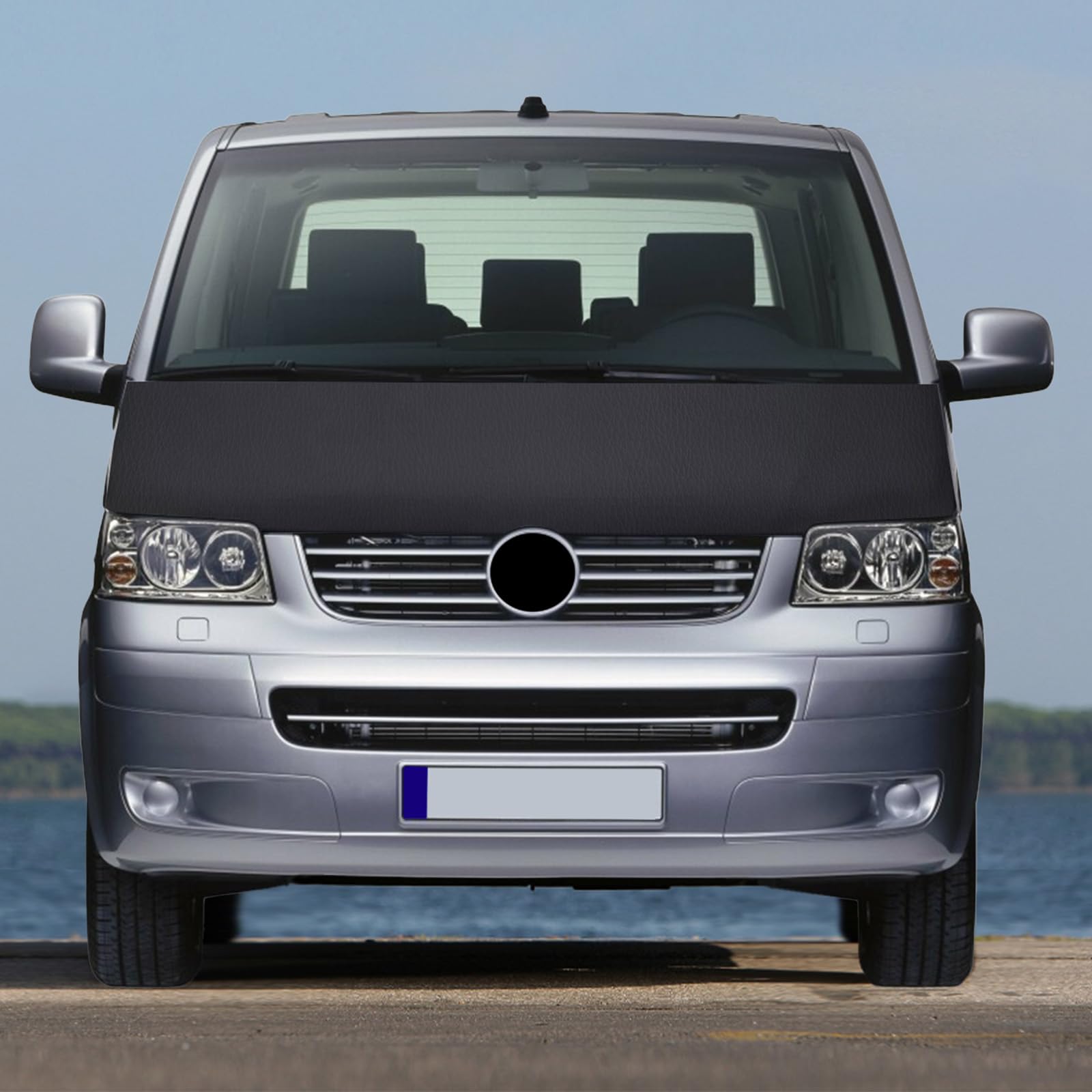 Protection de Capot Compatible avec VW T5.1 Transporter & Caravelle 2010-2015 Bra de Capote Protection - Noir
