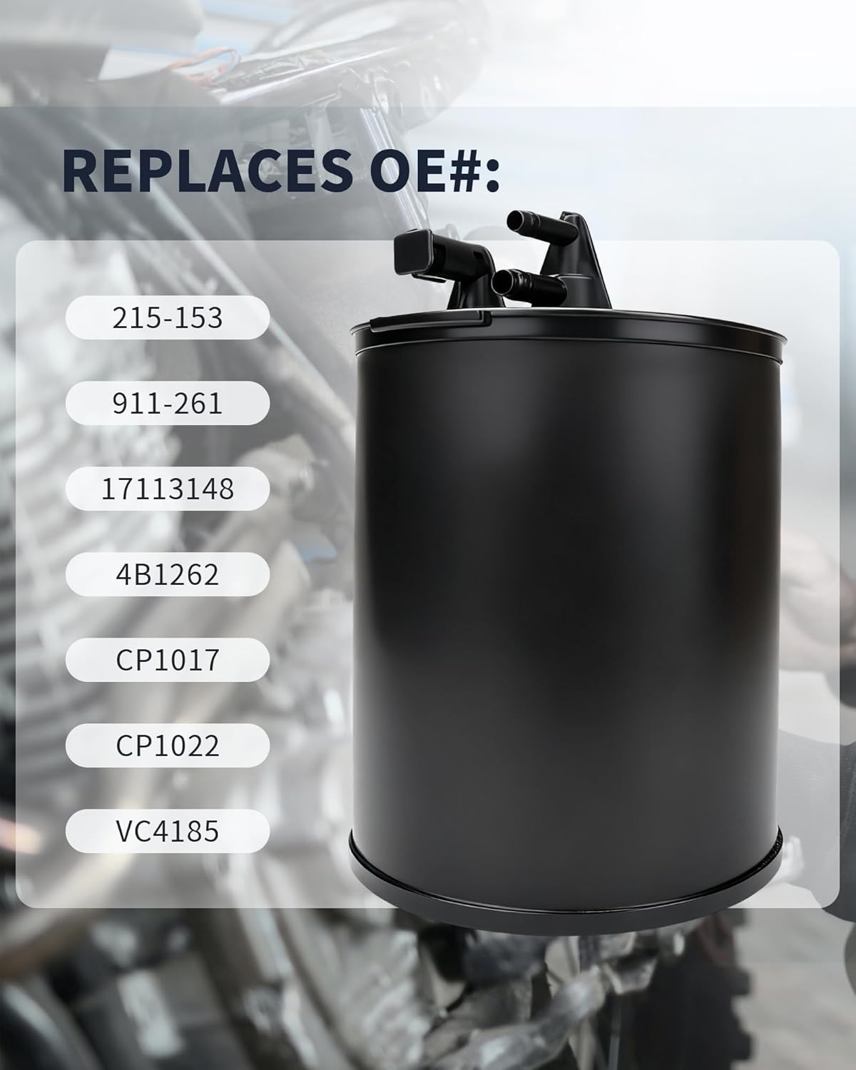911-261 Vapor Canister Compatible with Chevy C10 K1500 GMC Syclone Typhoon Buick Regal Cadillac Seville 1971-1995, Direct Replacement Emission Control Charcoal Filter, Replaces 170565