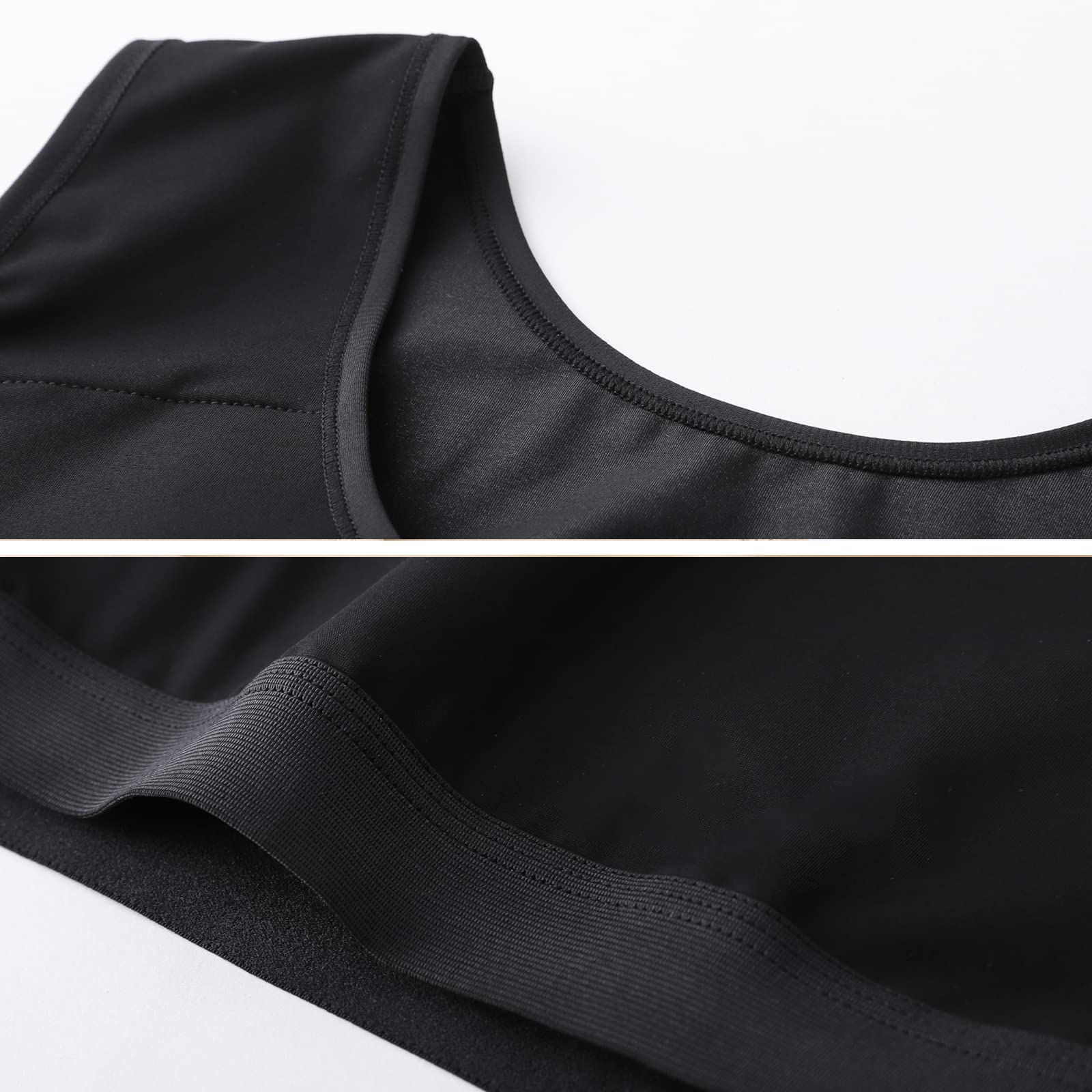 XUJI Binder de poitrine Transgenre FTM Compression élastique Pullover Tank Top
