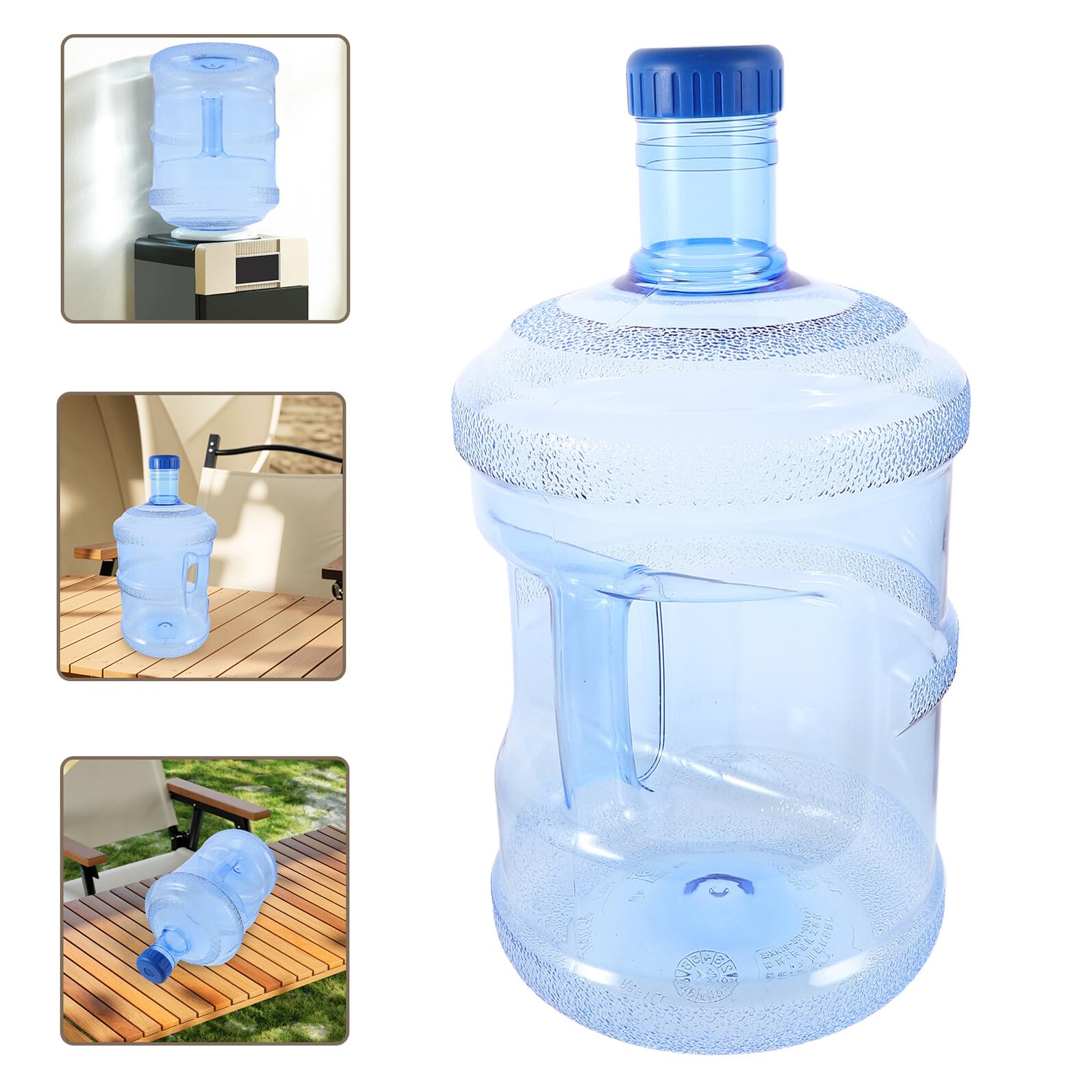 Tragbarer Wasserfass mit 7,5l Kapazität und Griff Robuster Wasserbehälter aus PC für Camping und Outdoor für Sommeratmosphäre und Vielseitigen Gebrauch