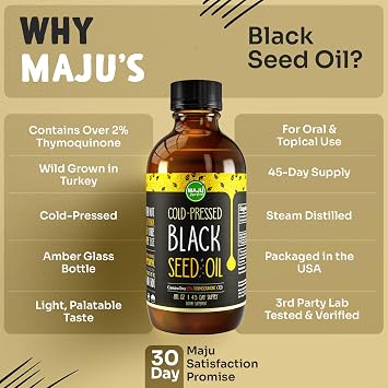 Maju Superfoods Sea Moss Capsules and Black Seed Oil Bundle