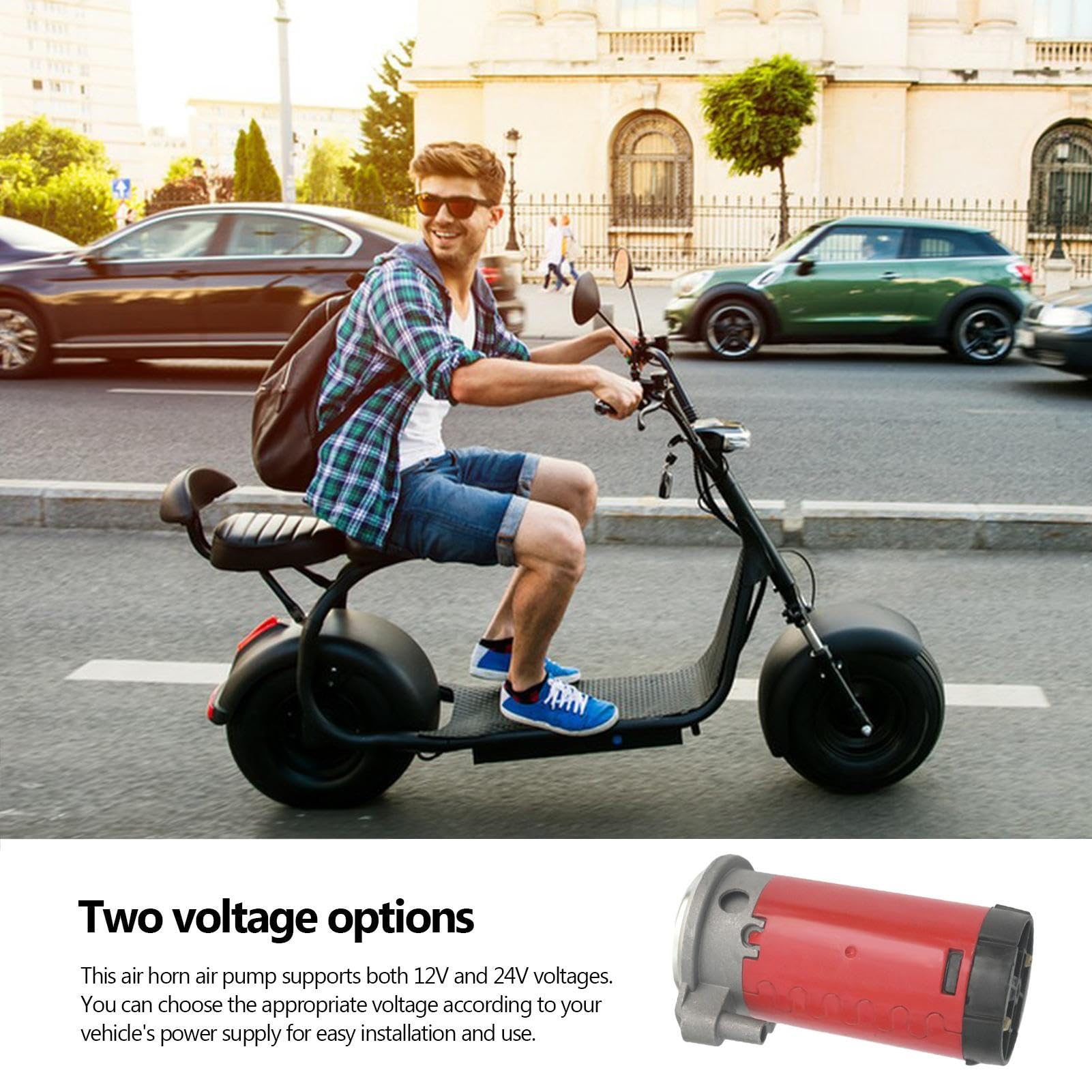Tromba d'Aria Forte - Compressore a Tromba d'Aria SUV Universale 12V/24V 150dB | Tromba d'Aria Universale per Auto per SUV, Viaggi, Auto Convertibili, Barche