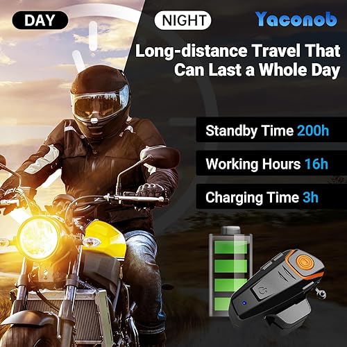 Miniatura 5 de Auriculares Bluetooth para casco Bt-S2ns, sistema de comunicación de casco de 3,280.8 ft, conecta hasta 3 personas, 2 personas hablan al mismo