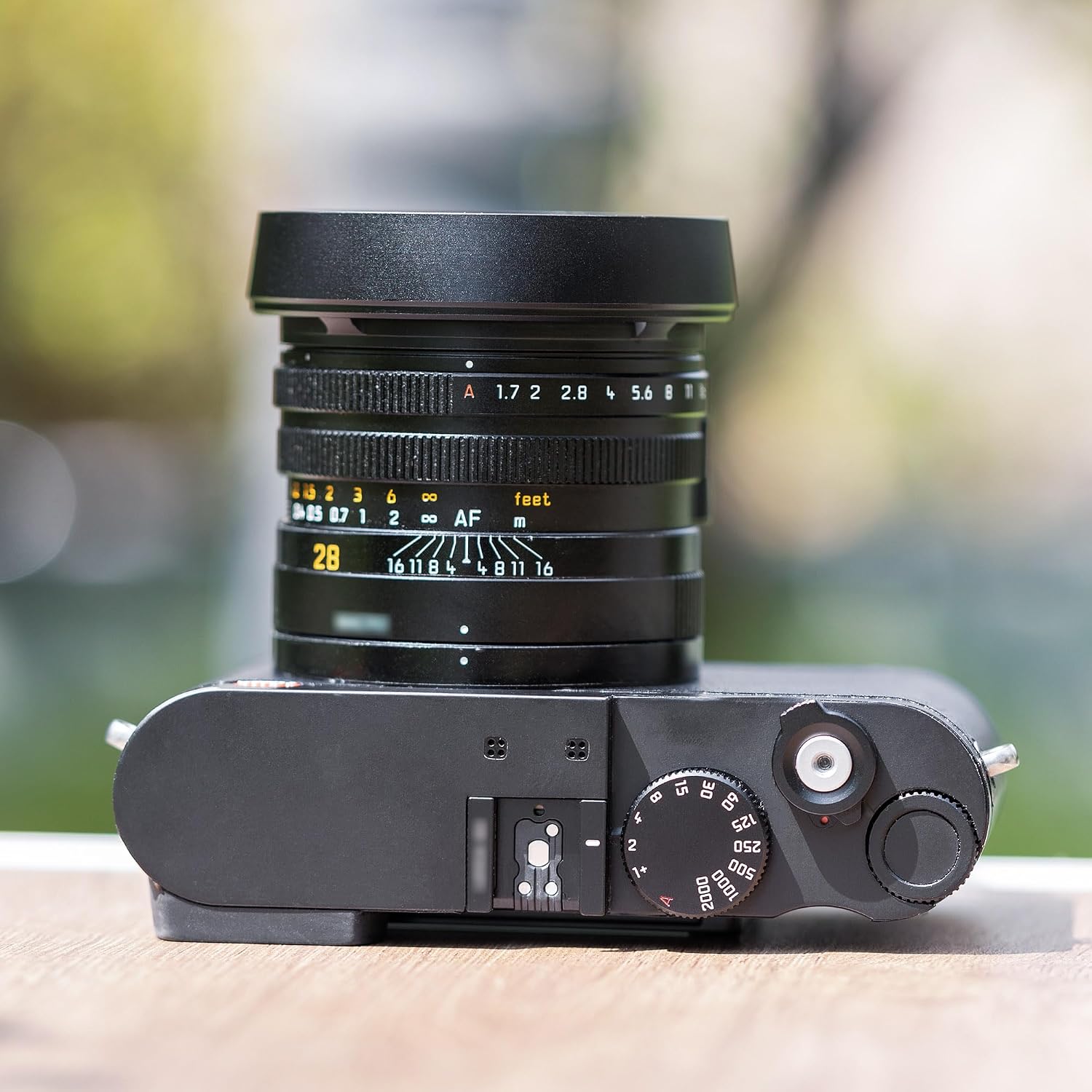 Metal Lens Hood with a Lens Cap for Leica Q3 Q2 Q Digital Camera Lens Replaces Leica Round Lens Hood Q Lens Cover (Not Compatible with Leica Original Lens Cap)
