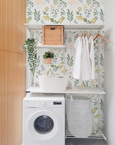 Miniatura 3 de Papel tapiz floral para despegar y pegar, papel tapiz de hojas para dormitorio, papel tapiz bohemio, papel tapiz floral para armarios, papel tapiz