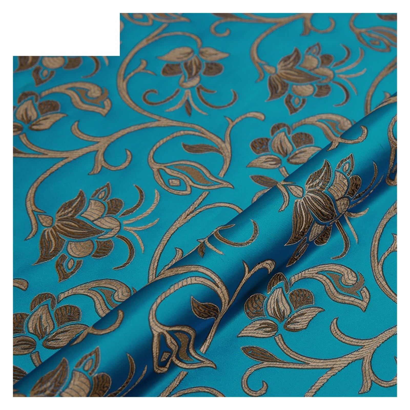 Tissu en brocart satiné anti-effilochage pour coudre kimono et cheongsam