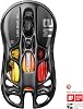 GravaStar Mercury M2 Gaming Mouse - MMO Computer Gaming Mouse with 26,000 DPI Optical Sensors - 78g Lightweight Hollow Design - 5 Programmable Buttons - 5 RGB Modes - Hidden Black