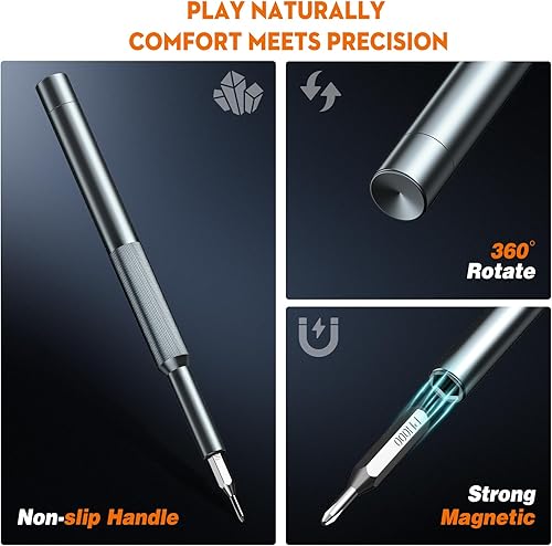 Miniatura 4 de Juego de destornilladores de precisión 25 en 1, mini kit de herramientas de reparación profesional con controladores magnéticos para Macbook,