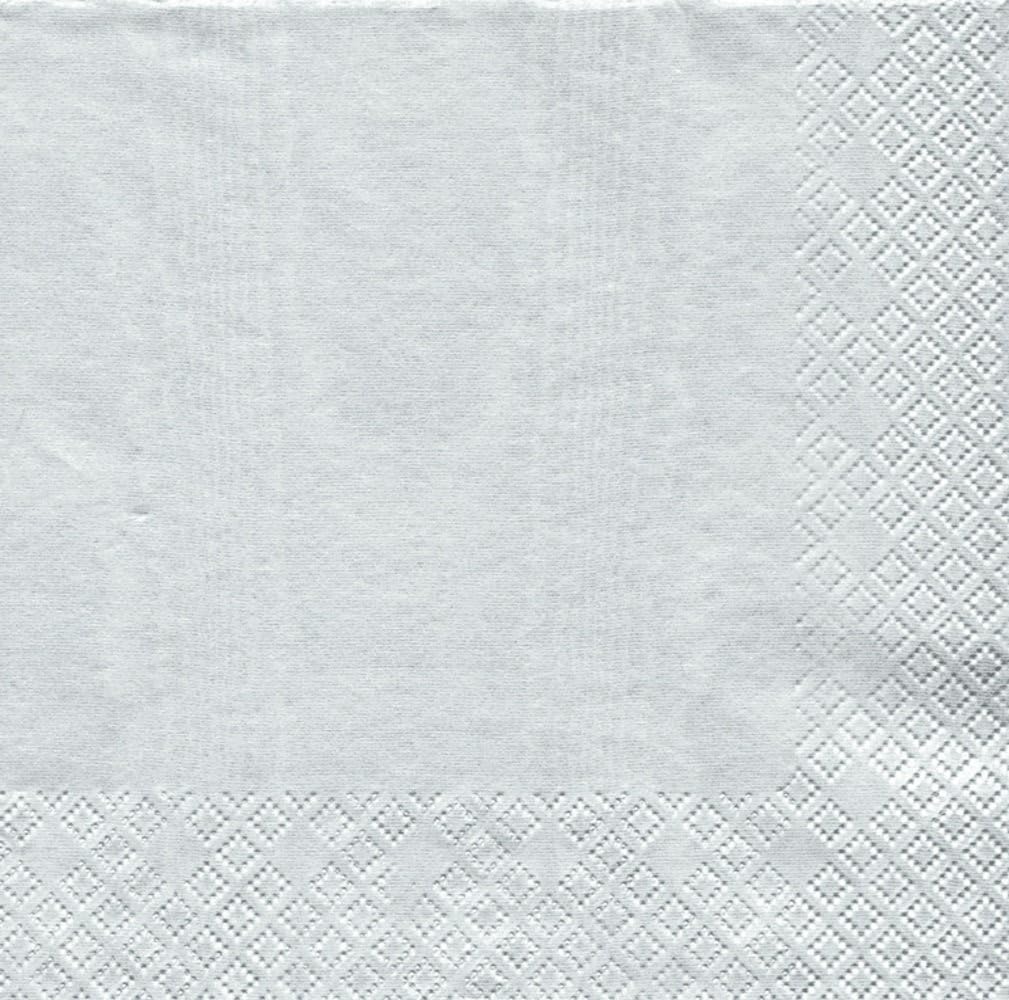 Entertaining with Caspari Luncheon Napkin, Moire Platinum