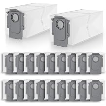 20 Pack Vacuum Dust Bags Replacement Compatible with Roborock S8+, S8 Pro Ultra, Q7 Max+/Max, Q5 Max+, Q8 Max+, S7 Pro Ultra, Q5, Q5+, Q5 Pro+, Q7, Q7+, S7 Max Ultra Vacuum Accessories