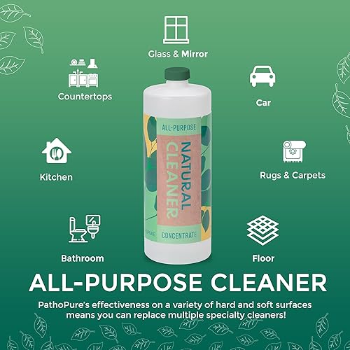 Miniatura 2 de PathoPure - Limpiadordesengrasante natural, concentrado y multiusos, concentrado de 32 onzas para botellas de 16 a 16 onzas, fabricado en Estados