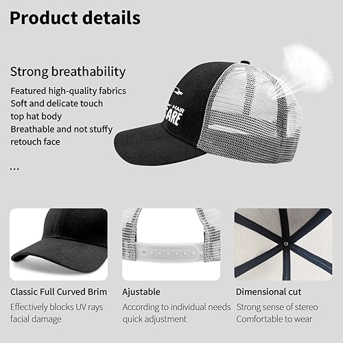 Miniatura 7 de devor Cap Boat Hair Don't Care Baseball Cap for Men Graphic Denim Dad Hat Adjustable